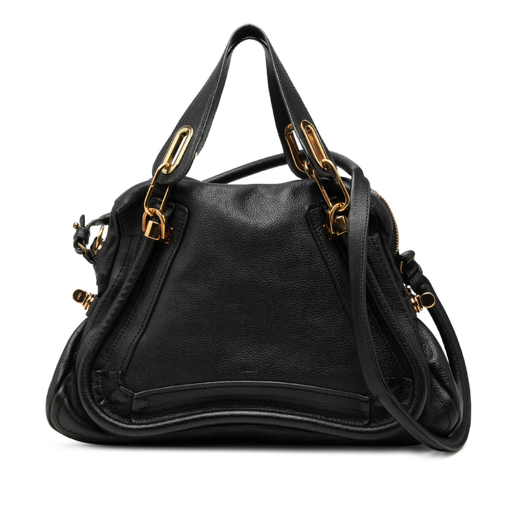 Chloé Pebbled Paraty Sac Moyen Cuir