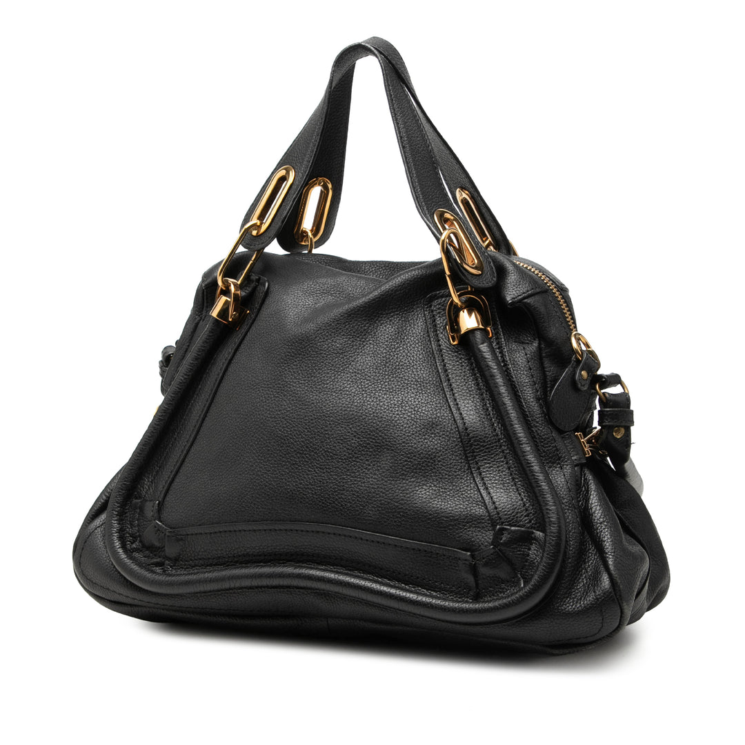 Chloé Pebbled Paraty Sac Moyen Cuir