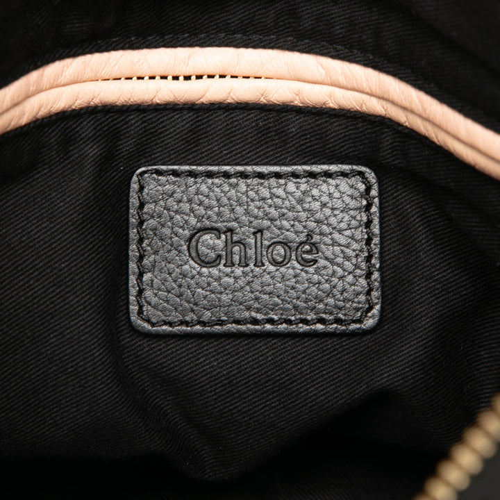 Chloé Pebbled Paraty Sac Moyen Cuir