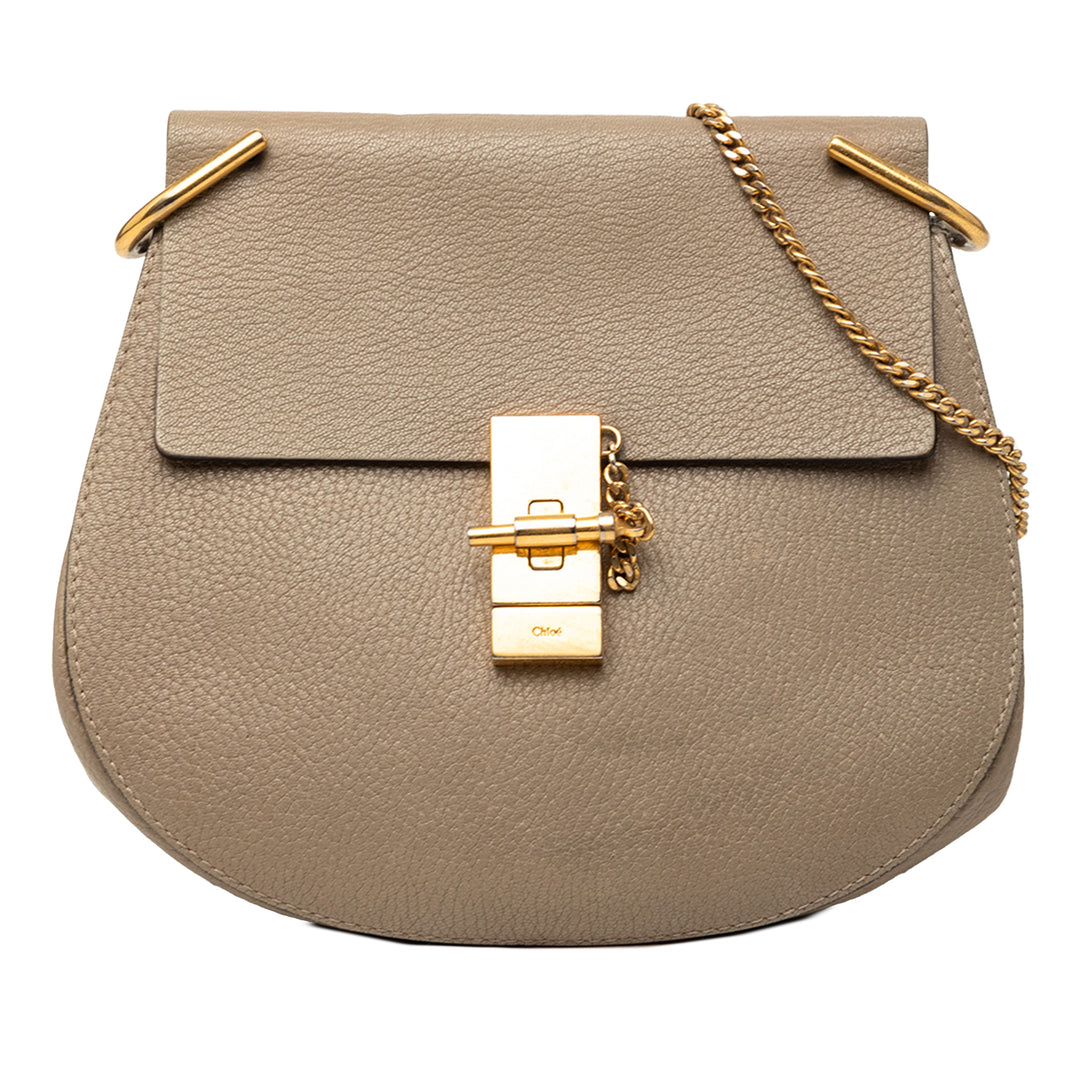 Chloé Small Cuir de veau grainé Drew Sac porté croisé
