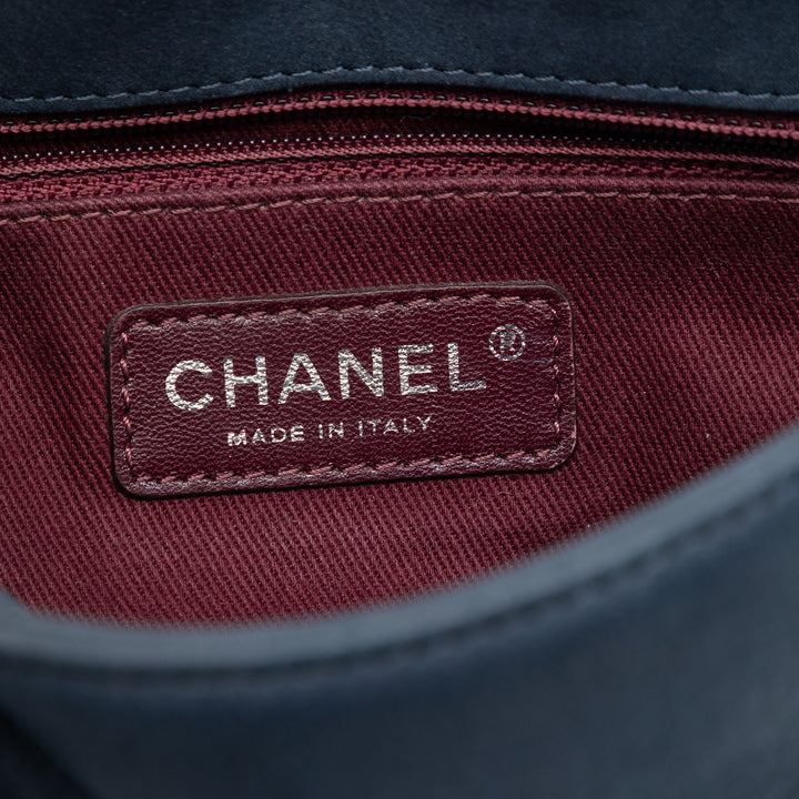 Chanel Small Diamond embossé Cuir de veau New Chic à rabat
