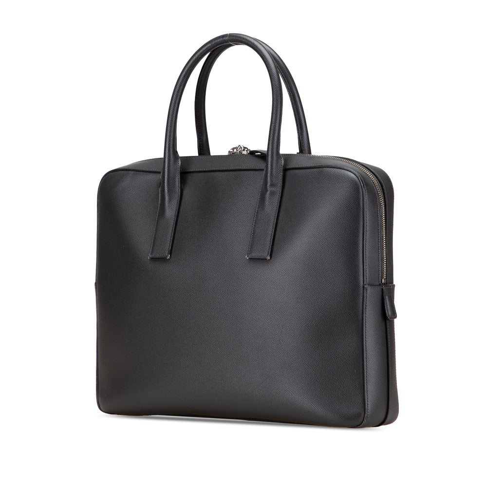 Saint Laurent Medium Grain De Poudre Museum Porte-documents Noir – GABY PARIS Authentique