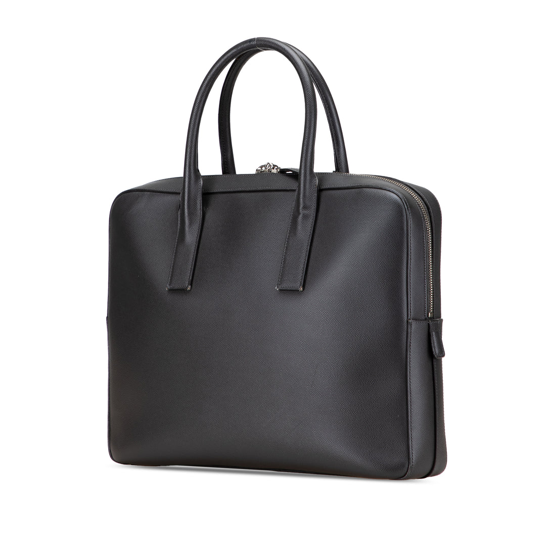 Saint Laurent Medium Grain De Poudre Museum Porte-documents Noir – GABY PARIS Authentique