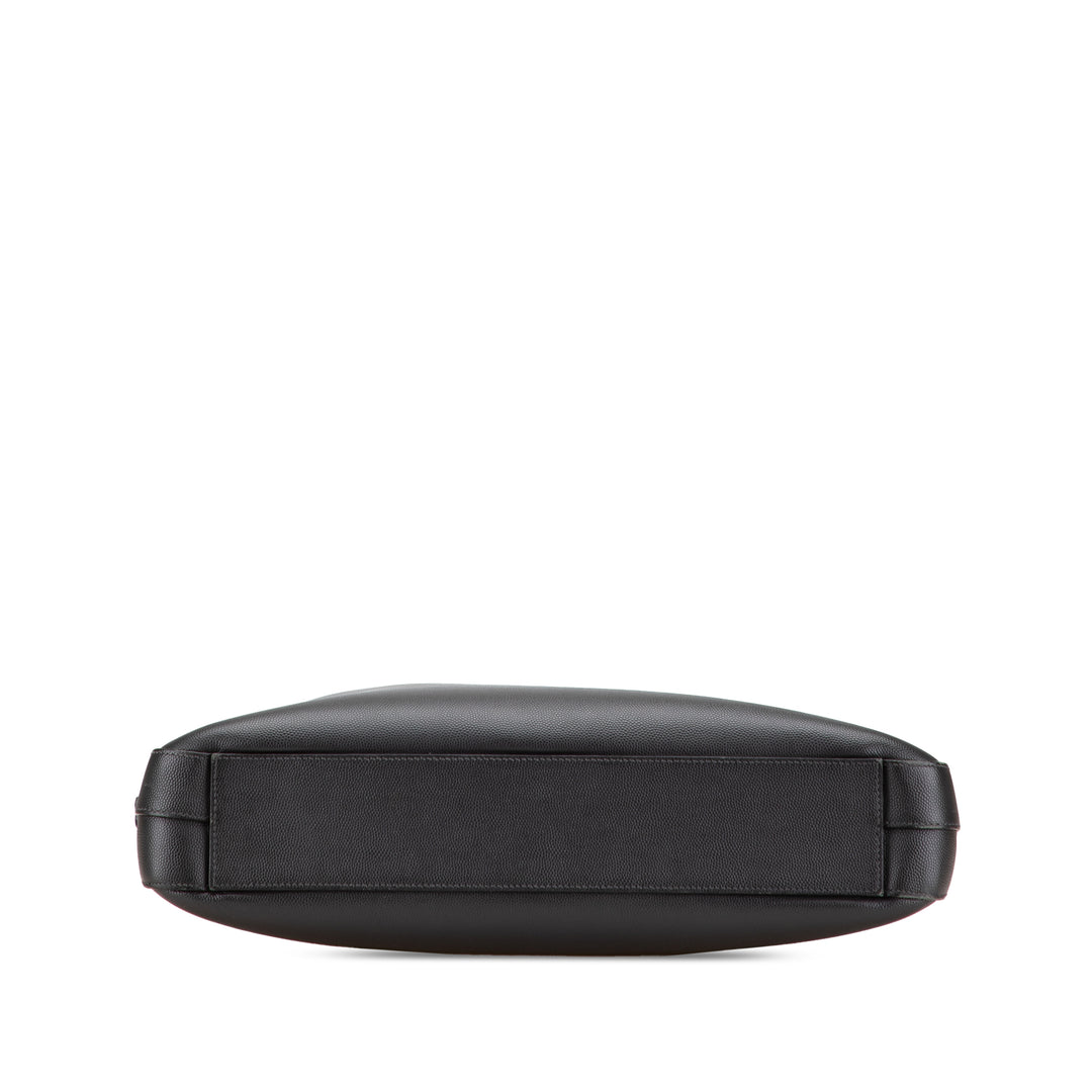 Saint Laurent Medium Grain De Poudre Museum Porte-documents Noir – GABY PARIS Authentique