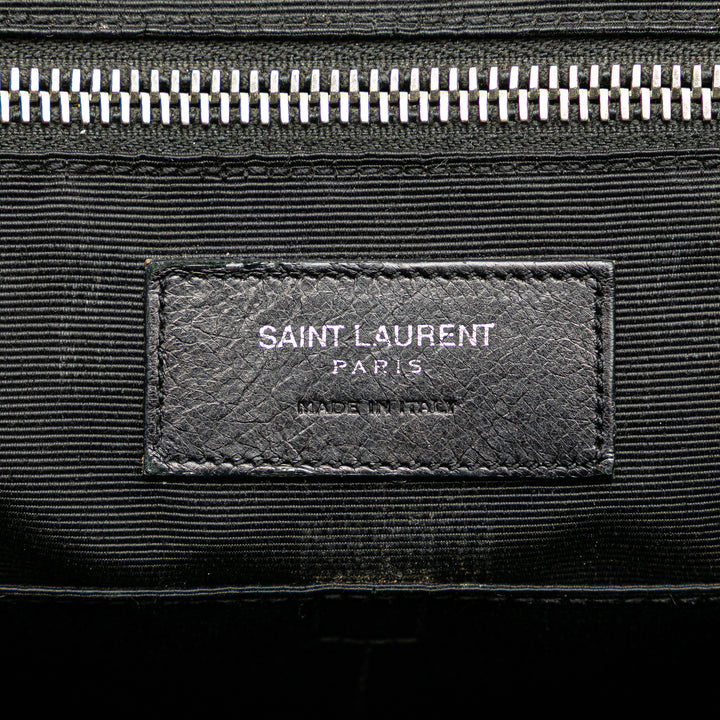 Saint Laurent Medium Grain De Poudre Museum Porte-documents Noir – GABY PARIS Authentique