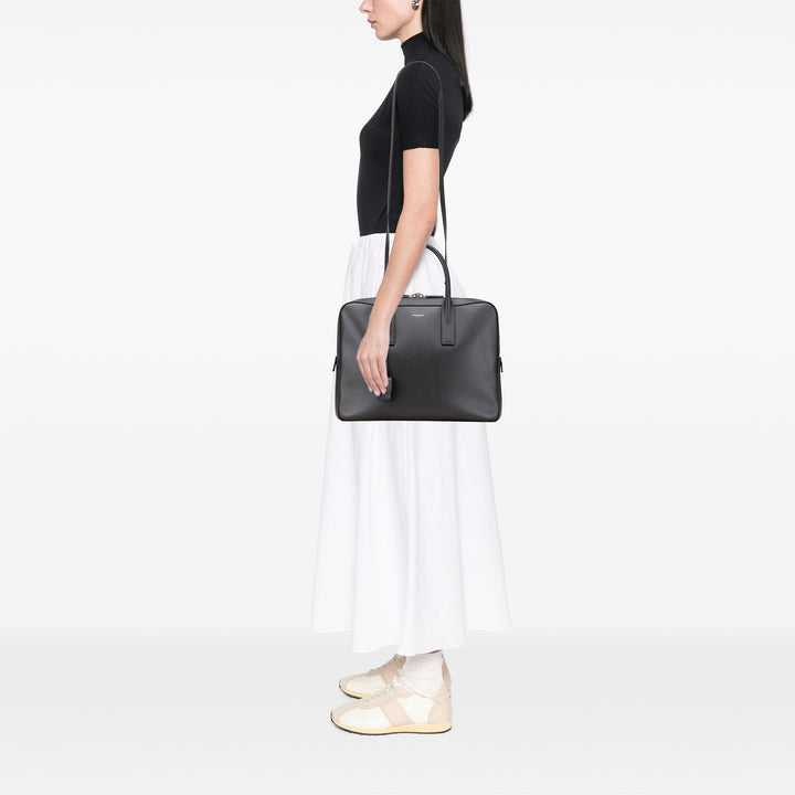 Saint Laurent Medium Grain De Poudre Museum Porte-documents Noir – GABY PARIS Authentique