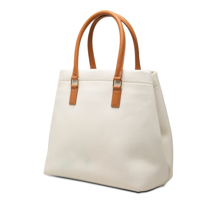 Celine Small Toile Logo Print Horizontal Cabas Cabas