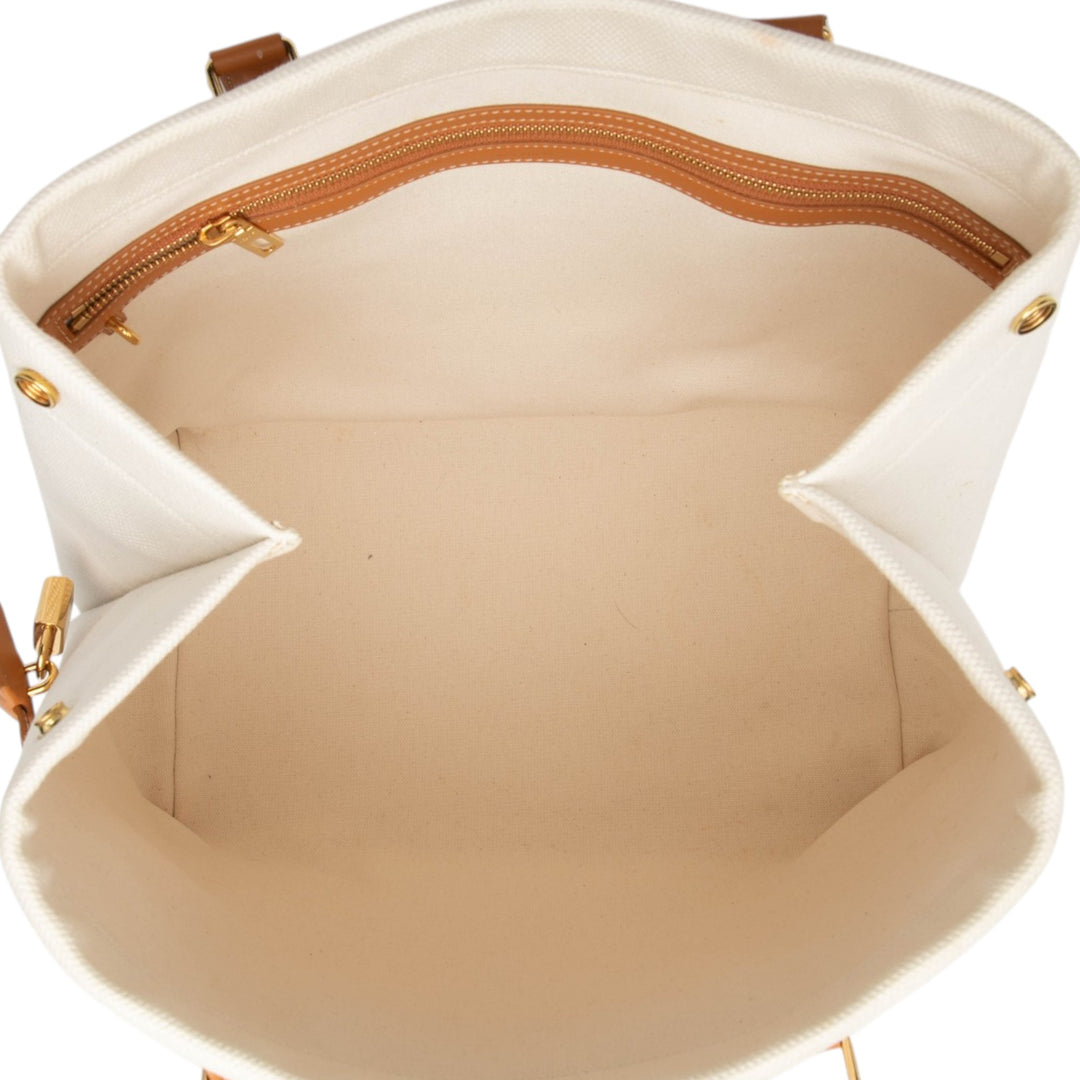 Celine Small Toile Logo Print Horizontal Cabas Cabas
