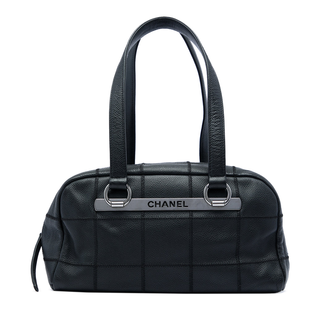 Chanel Chocolate Bar Sac Cuir caviar Noir
