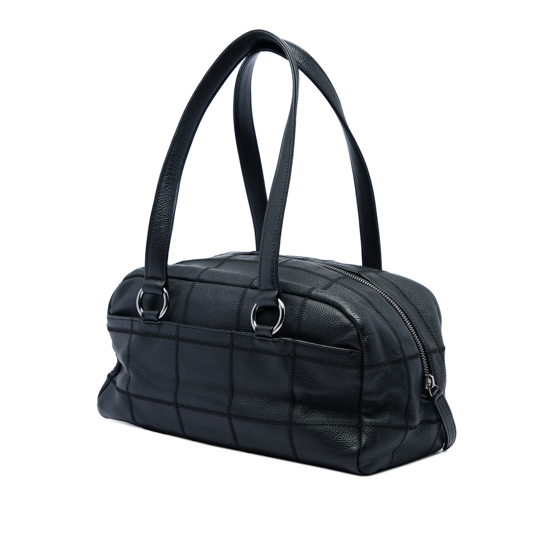 Chanel Chocolate Bar Sac Cuir caviar Noir