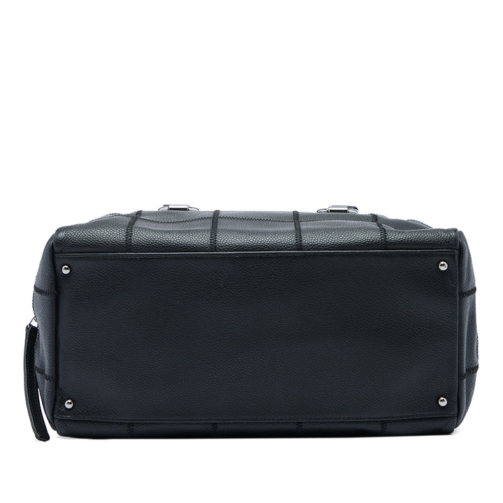 Chanel Chocolate Bar Sac Cuir caviar Noir
