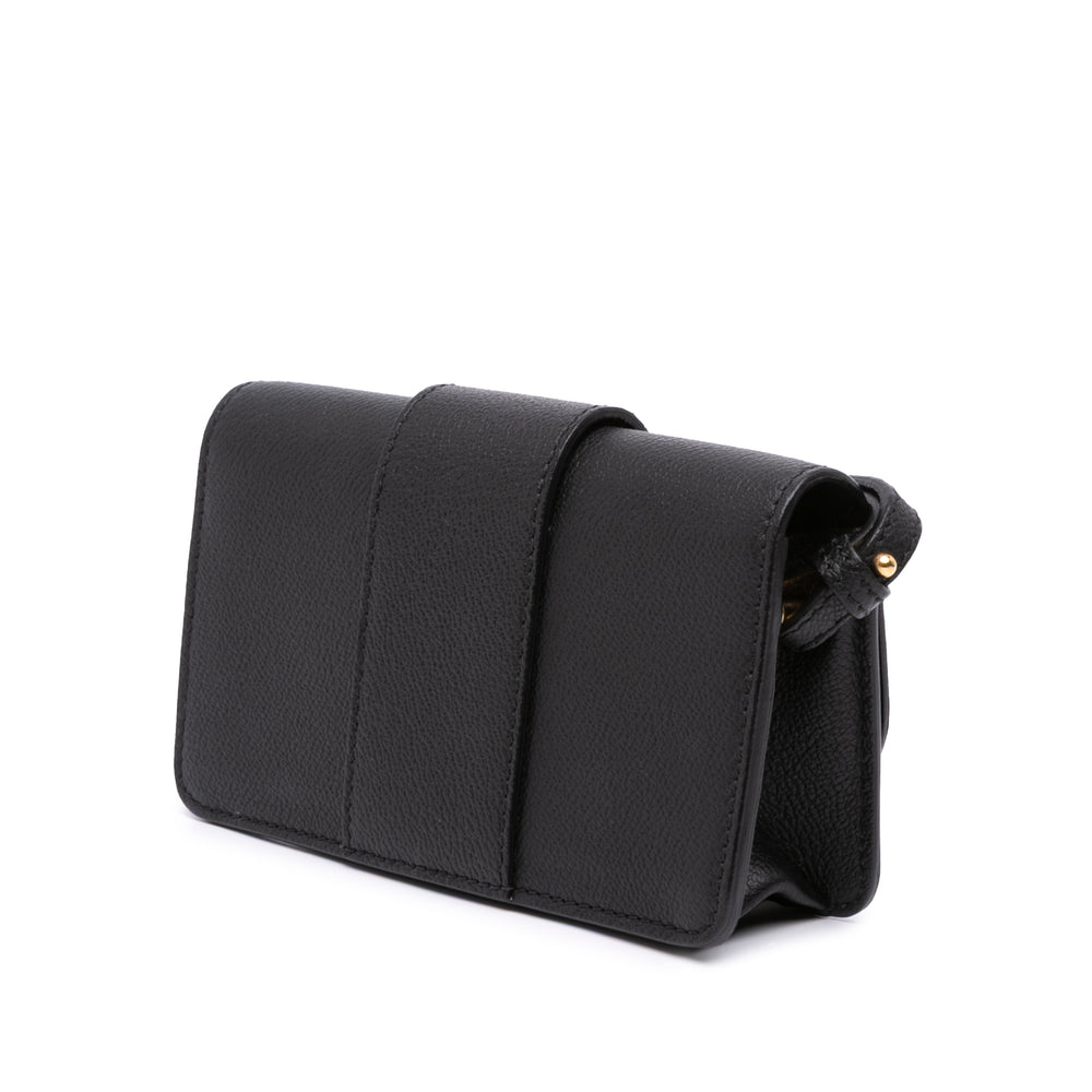Burberry Mini Soft Grain Cuir de veau Buckle Crossbody Noir – GABY PARIS Authentique