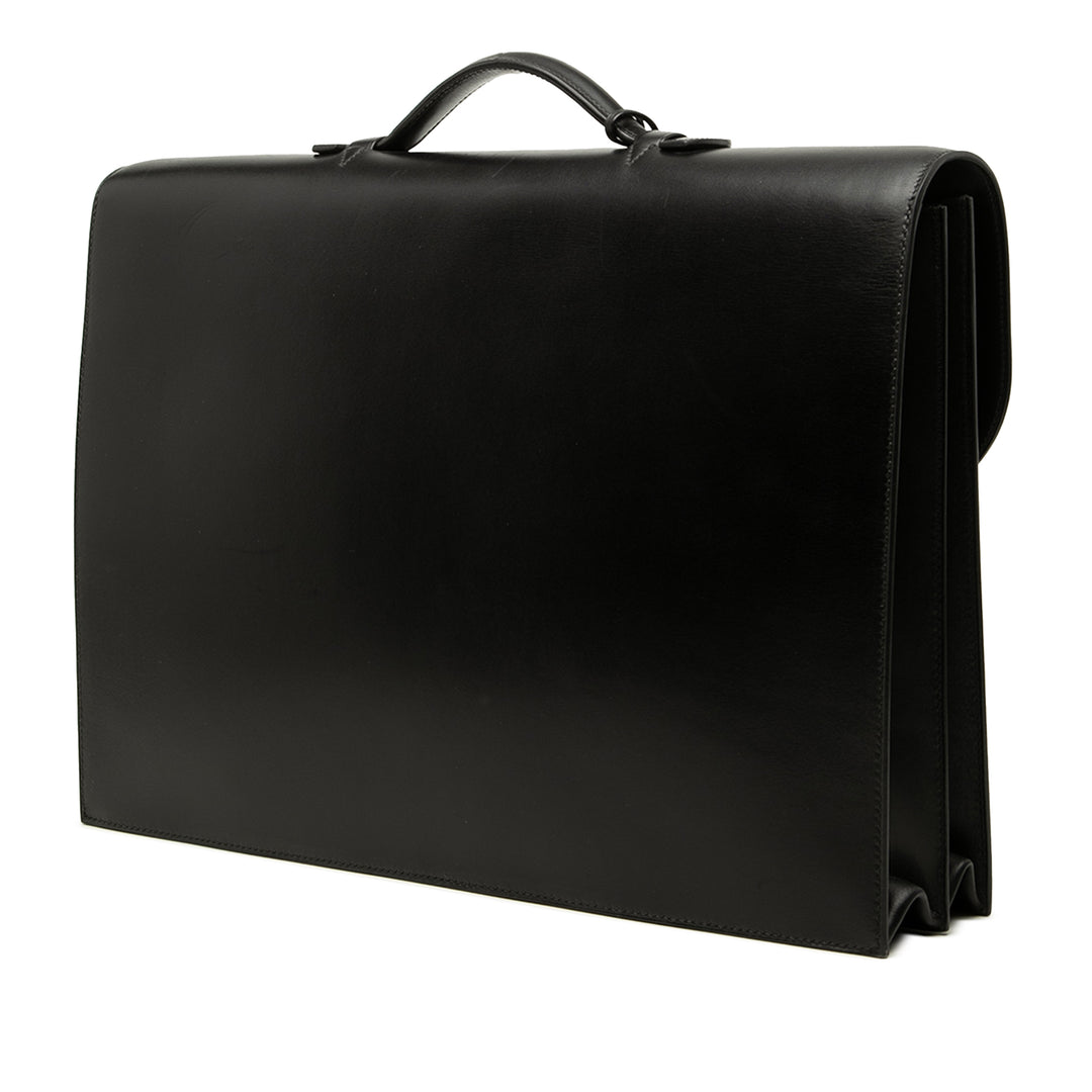 Hermès Box Veau Sac a Depeches 41 Cuir Box