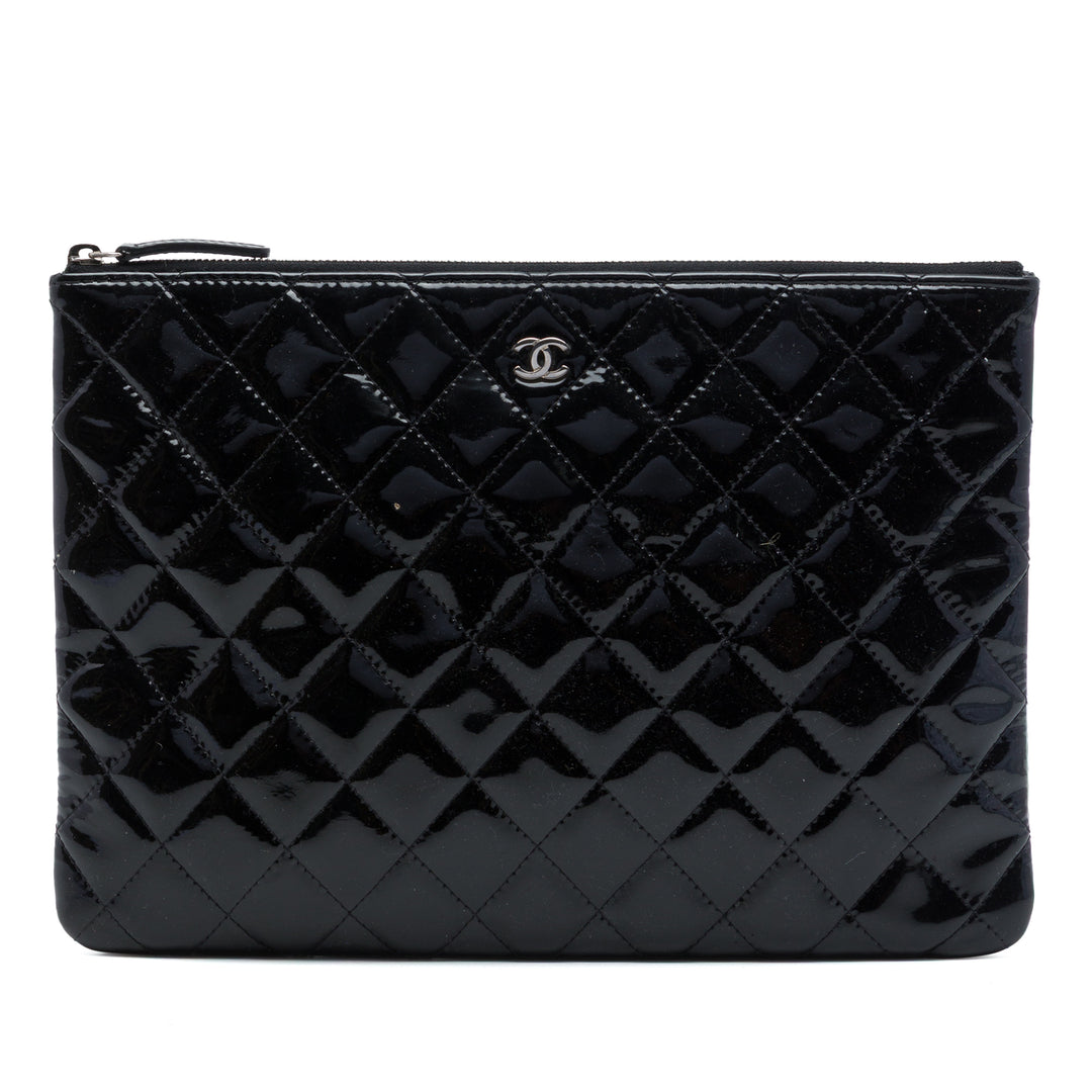 Matelassé O Étui Pochette Moyen Noir