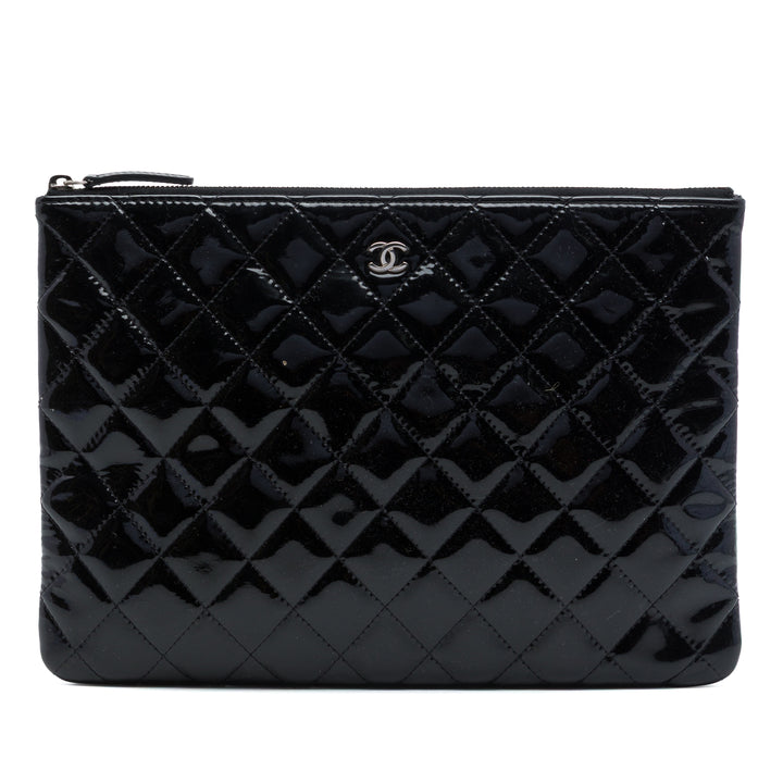 Matelassé O Étui Pochette Moyen Noir