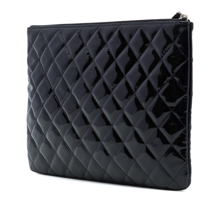 Matelassé O Étui Pochette Moyen Noir