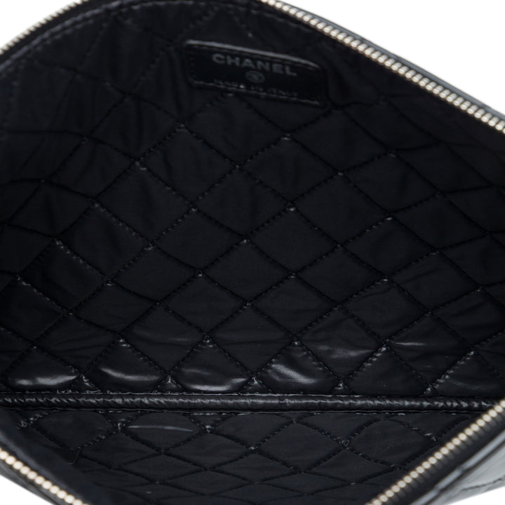 Matelassé O Étui Pochette Moyen Noir