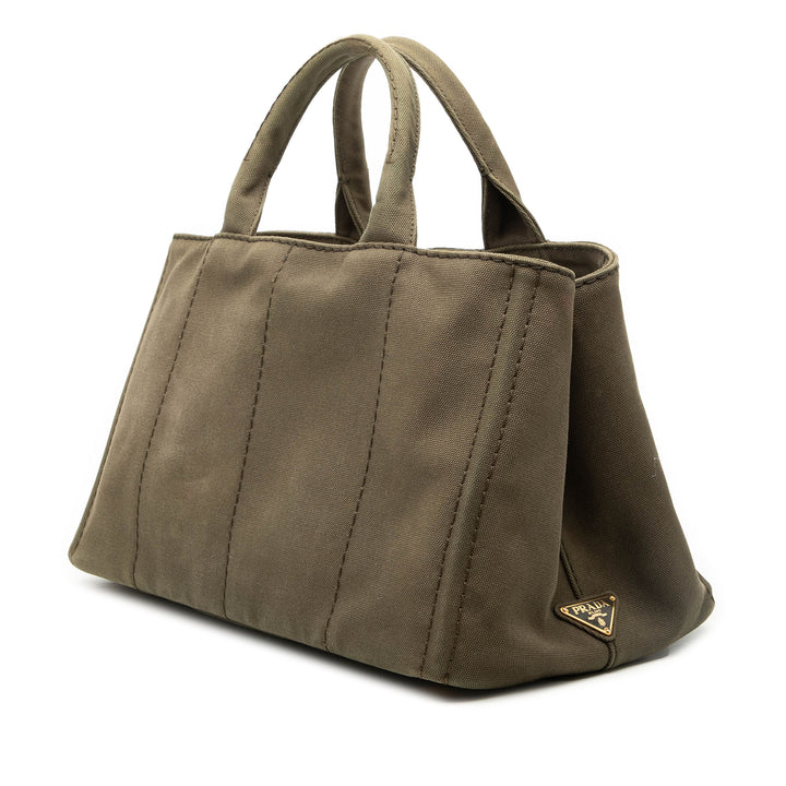 Prada Toile Canapa Logo Cabas