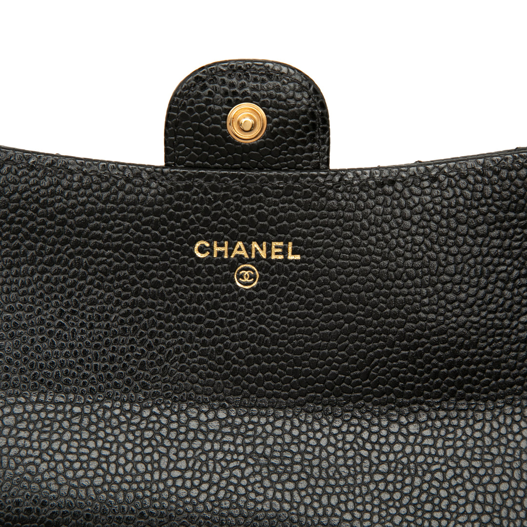 Chanel Matelassé Caviar Classic à rabat Portefeuille long