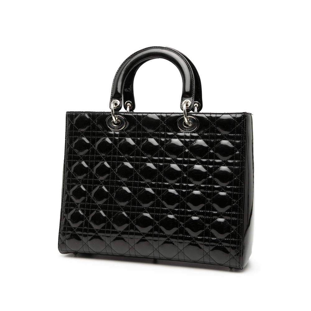 Dior Sac à main Lady Dior Cannage Grand Noir – vue 2 – GABY PARIS