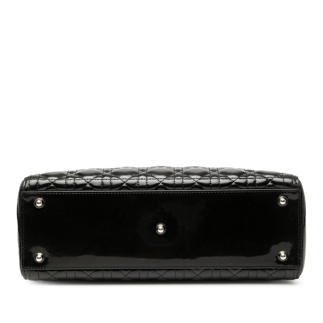 Dior Sac à main Lady Dior Cannage Grand Noir – vue 3 – GABY PARIS