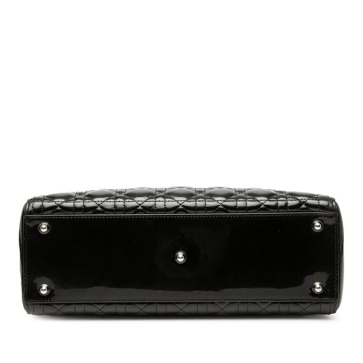 Dior Sac à main Lady Dior Cannage Grand Noir – vue 3 – GABY PARIS