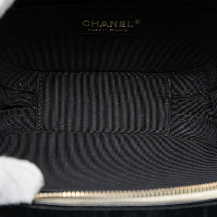 Chanel Small CC Crumpled Cuir de veau Vanity