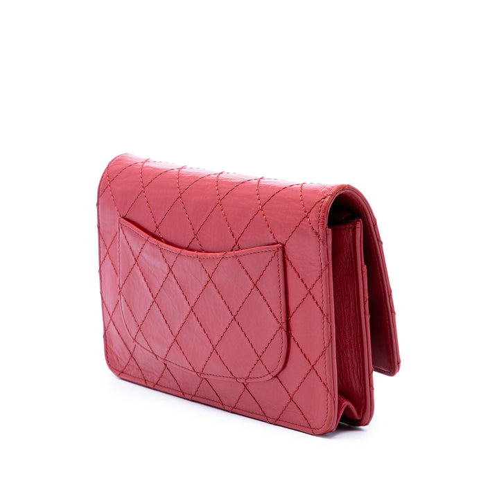 Chanel Matelassé vieilli Cuir de veau Reissue 2.55 Wallet on Chain