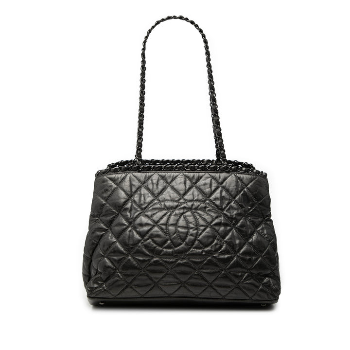 Chanel Matelassé Chaîne Me Cabas Petit Cuir de veau