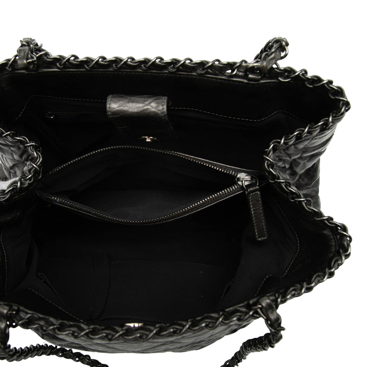 Chanel Matelassé Chaîne Me Cabas Petit Cuir de veau
