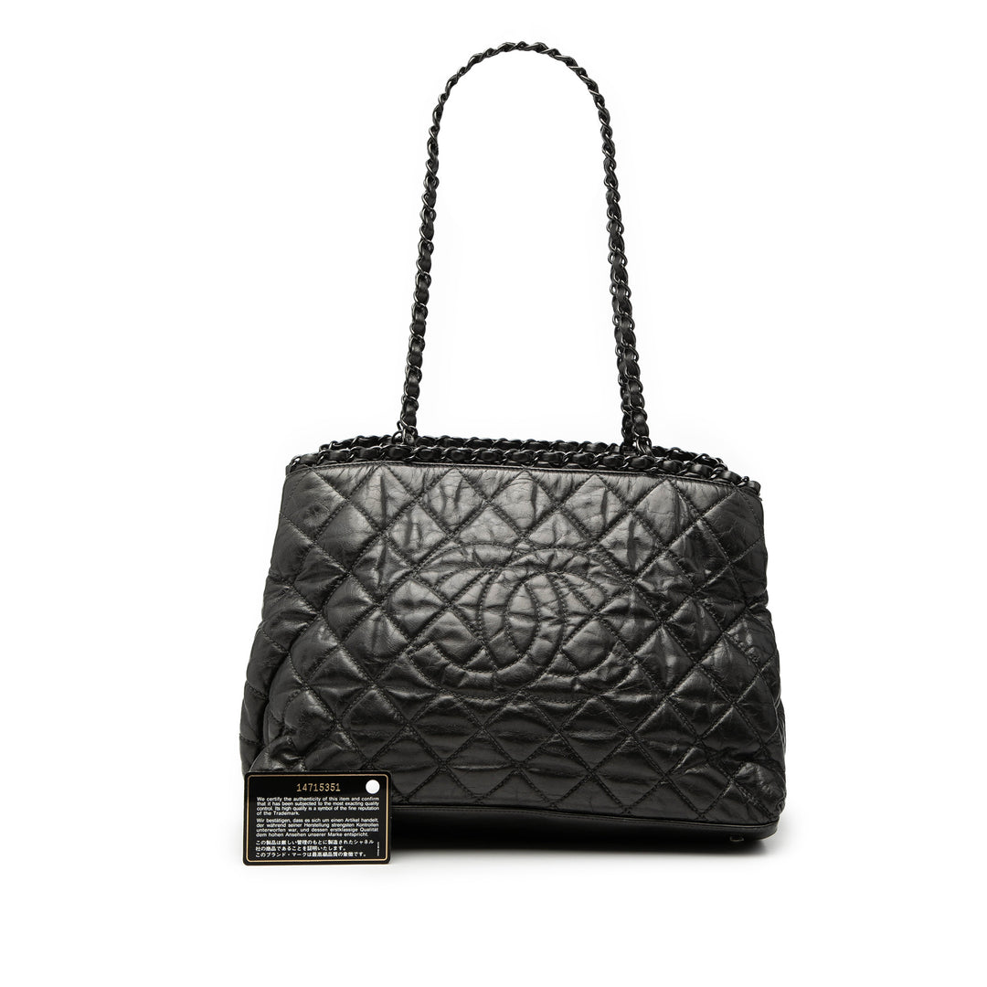 Chanel Matelassé Chaîne Me Cabas Petit Cuir de veau