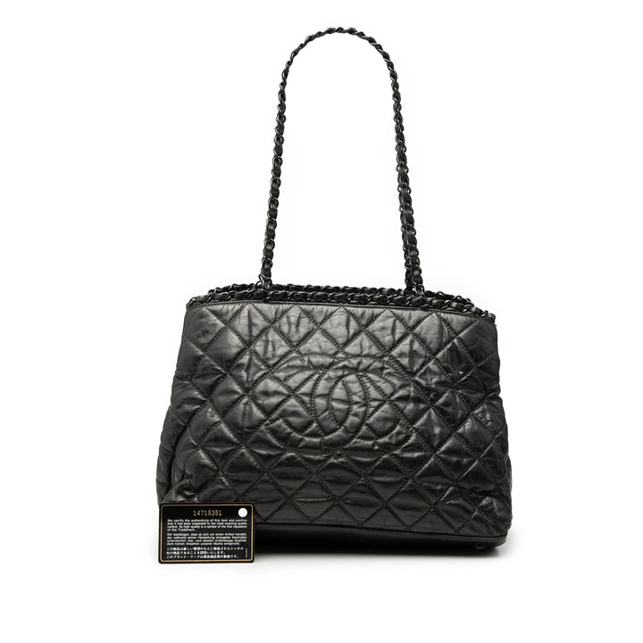 Chanel Matelassé Chaîne Me Cabas Petit Cuir de veau