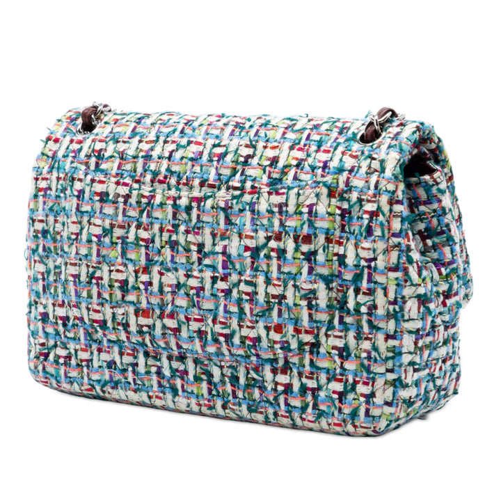 Chanel Jumbo Classic Tweed Double rabat Multi