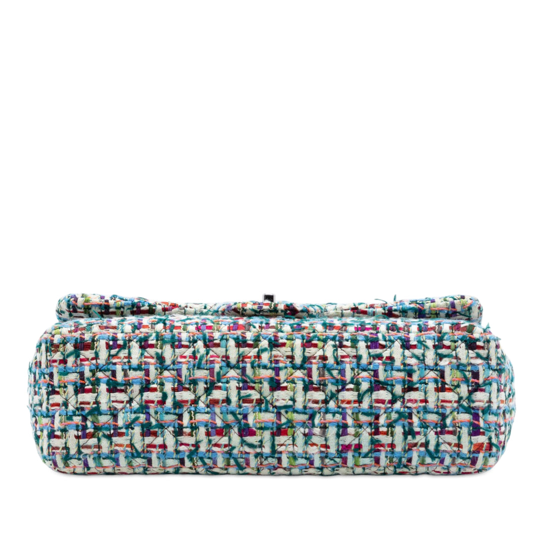 Chanel Jumbo Classic Tweed Double rabat Multi