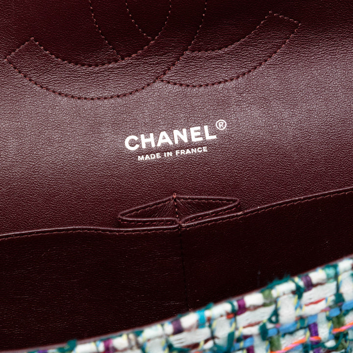 Chanel Jumbo Classic Tweed Double rabat Multi