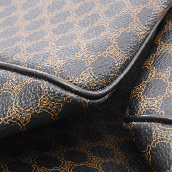 Macadam Coated Canvas Boston Bag Brown - Gaby Paris