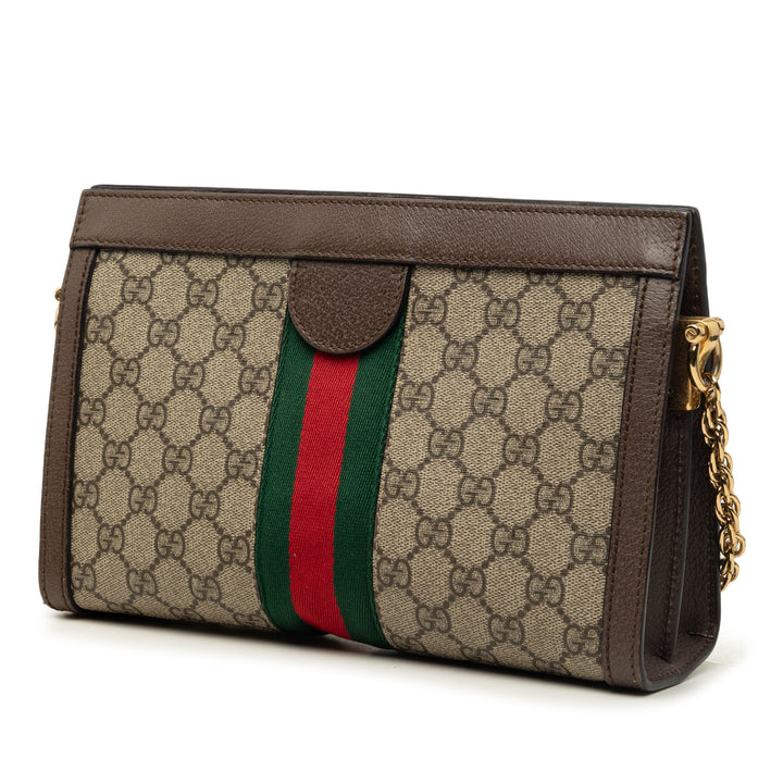 Web Ophidia Chaîne Sac Petit GG Supreme Beige