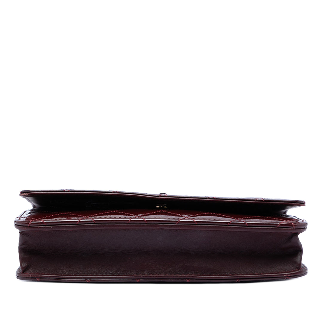 Chanel Matelassé Cuir verni Reissue 2.55 Wallet on Chain