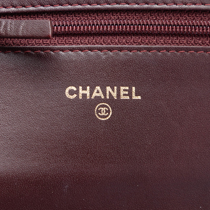 Chanel Matelassé Cuir verni Reissue 2.55 Wallet on Chain