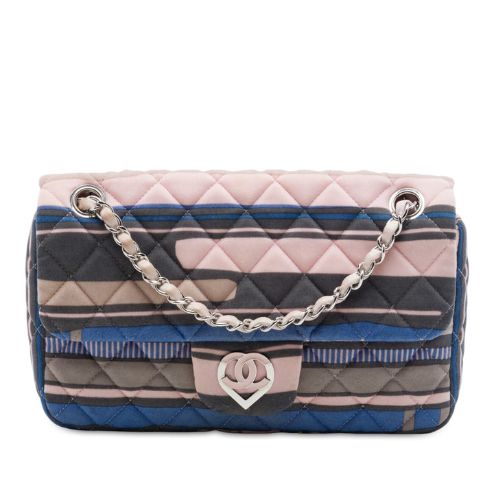 Chanel Small Matelassé Jersey Ocean Drive à rabat