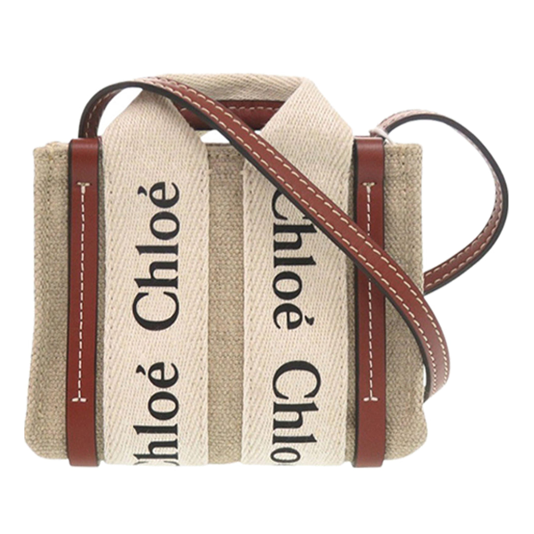 Chloé Sac à main Woody Nano Beige – vue principale – GABY PARIS