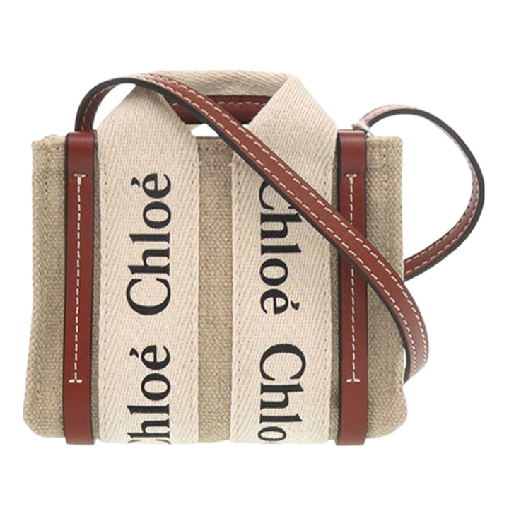 Chloé Sac à main Woody Nano Beige – vue principale – GABY PARIS