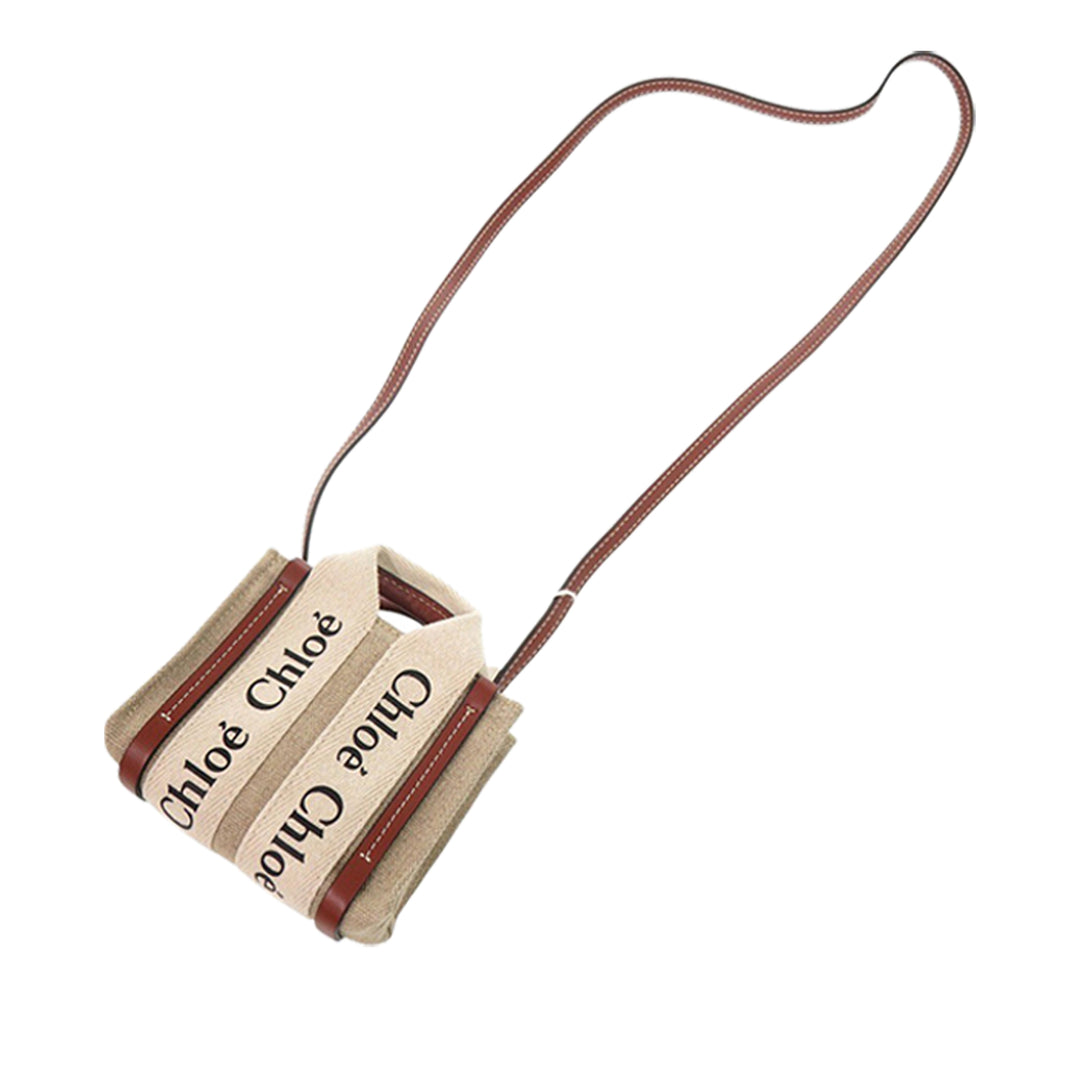Chloé Sac à main Woody Nano Beige – vue 11 – GABY PARIS