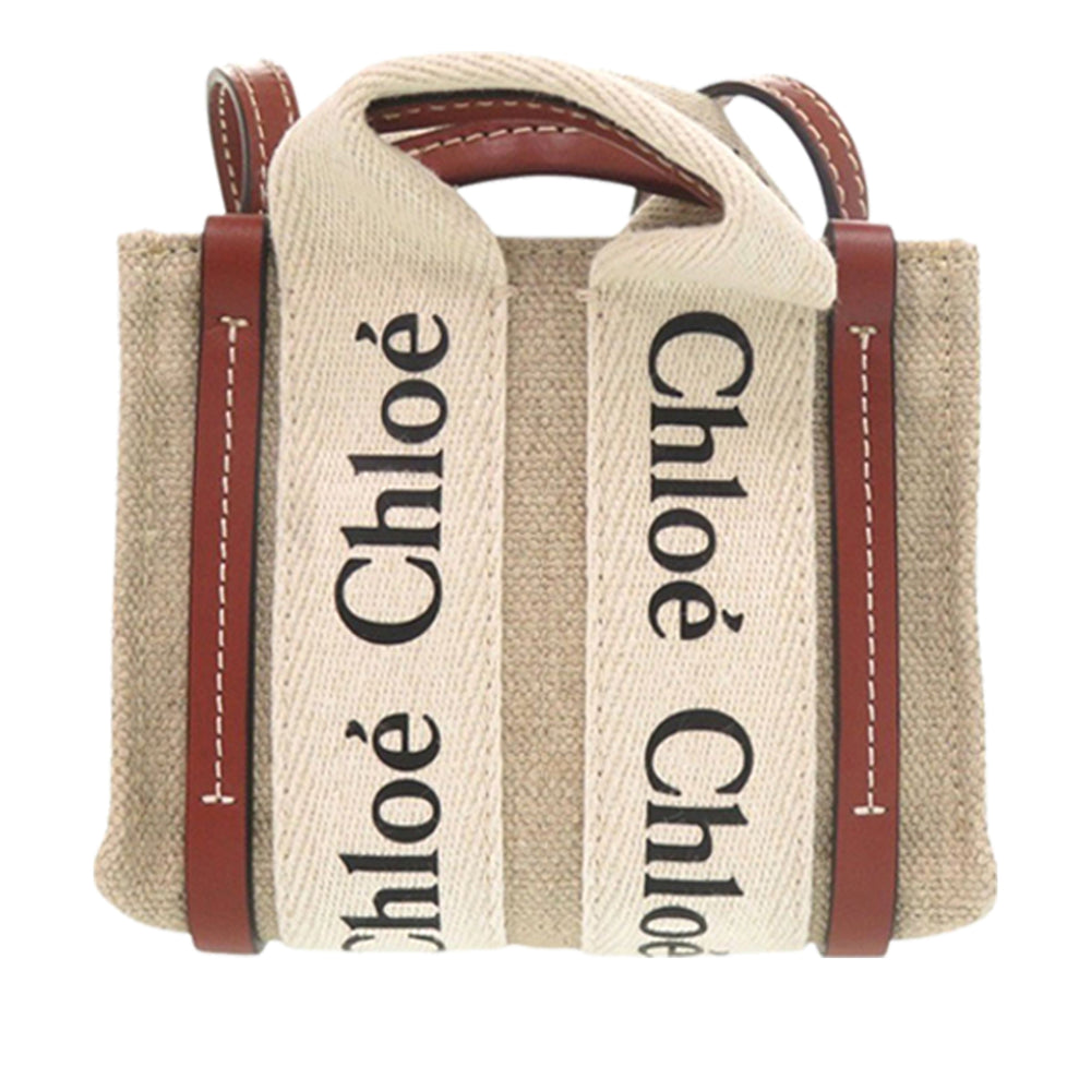 Chloé Sac à main Woody Nano Beige – vue 2 – GABY PARIS
