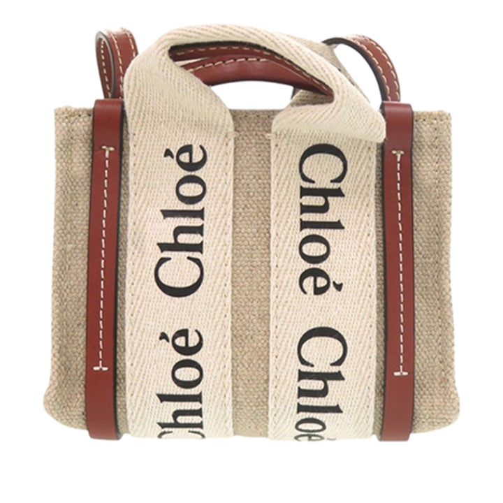Chloé Sac à main Woody Nano Beige – vue 2 – GABY PARIS