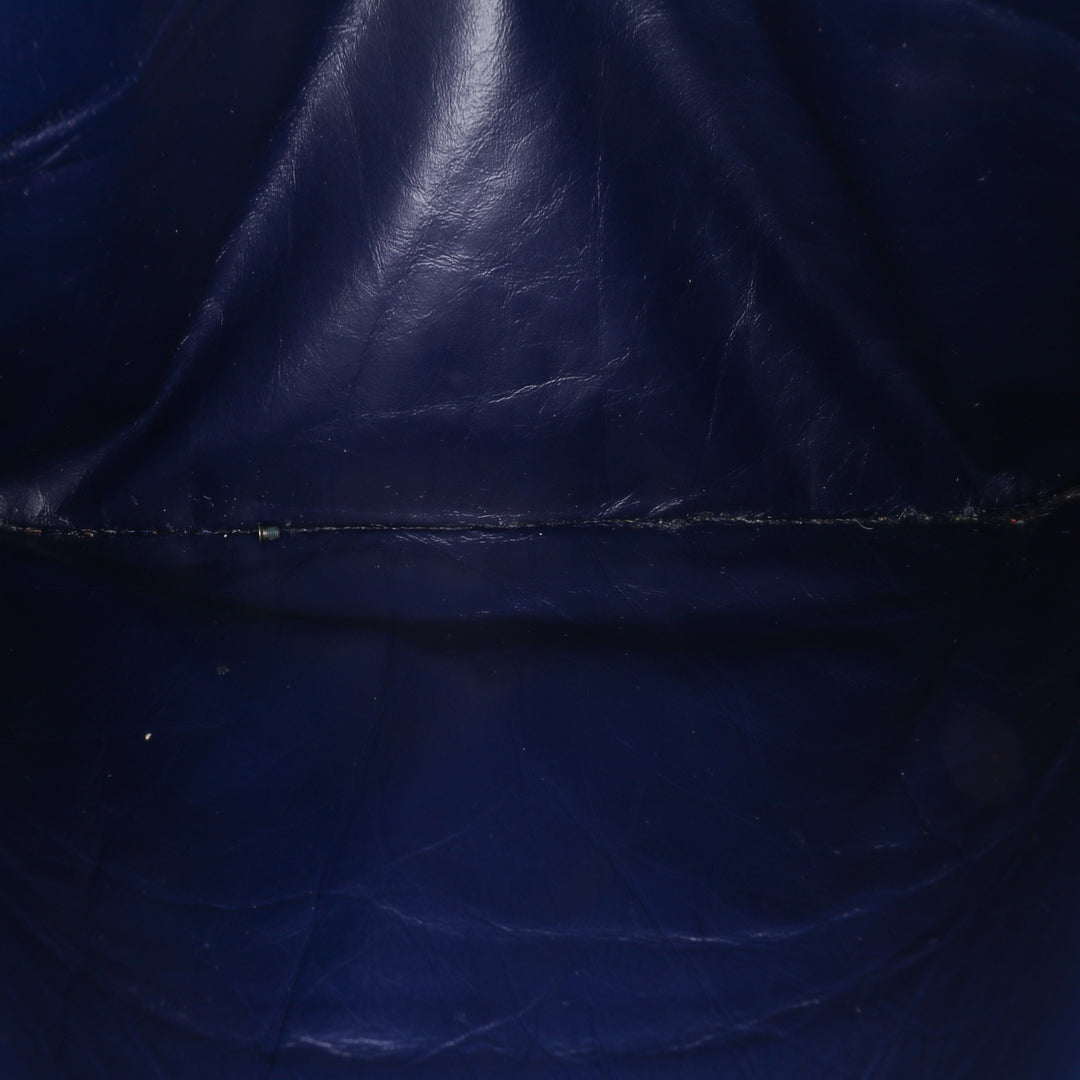 Reissue 2.55 Aged Calfskin Double Flap 226 Blue - Gaby Paris