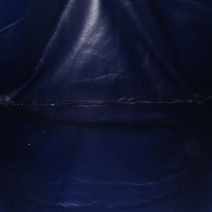 Reissue 2.55 Aged Calfskin Double Flap 226 Blue - Gaby Paris