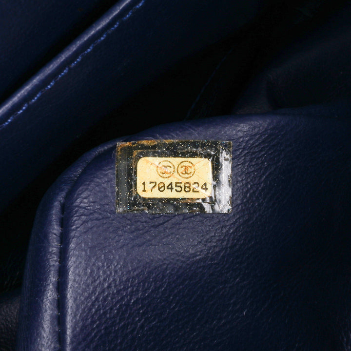 Reissue 2.55 Aged Calfskin Double Flap 226 Blue - Gaby Paris