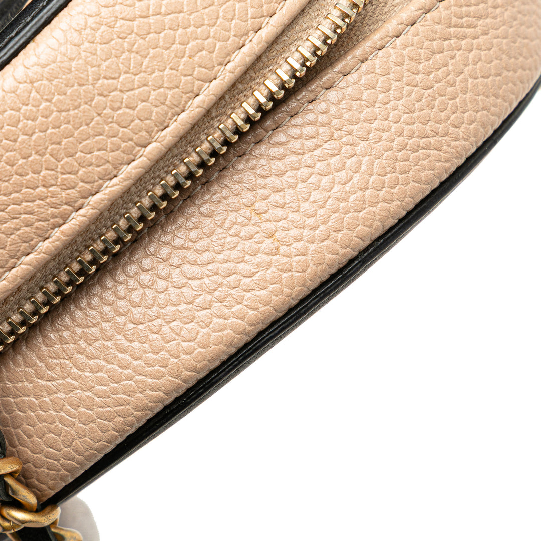 Caviar CC Filigree Round Crossbody Brown - Gaby Paris