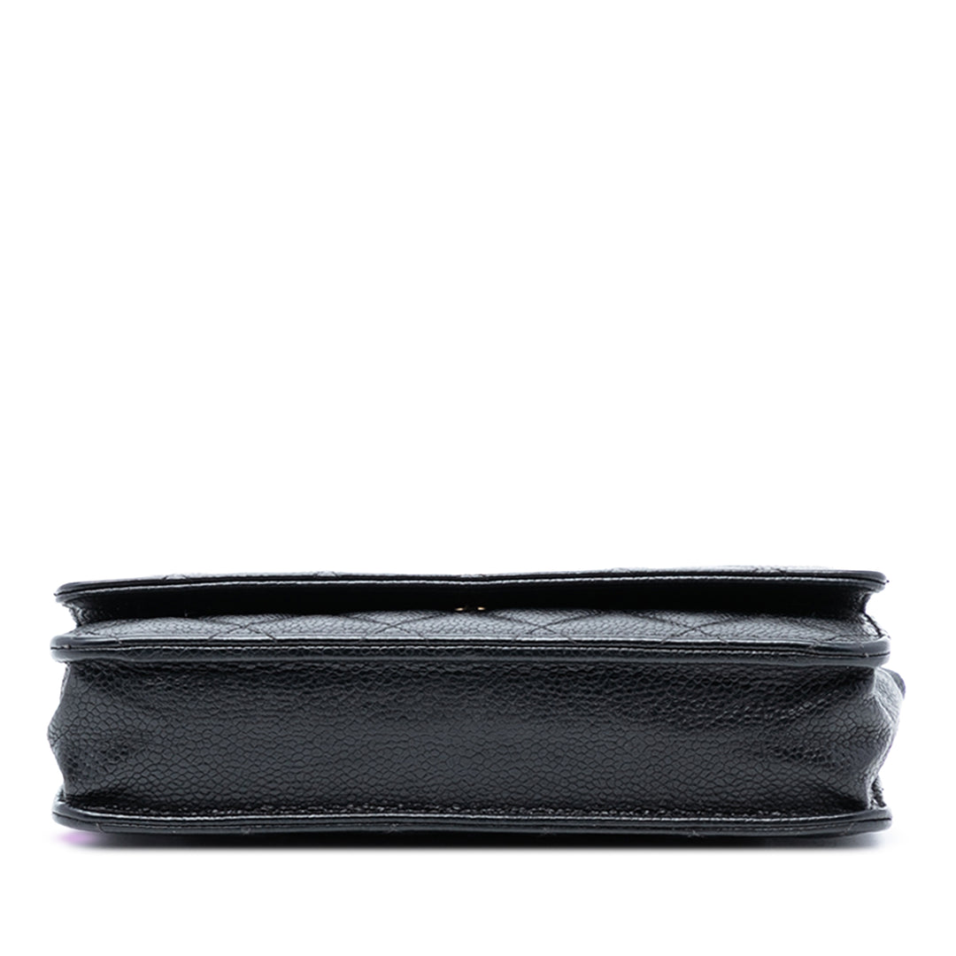 Chanel CC Matelassé Caviar Wallet on Chain